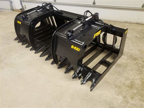 bruch grapple for skid steer|grapple buckets for sale.